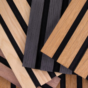 Akoestisch Wandpaneel Black Ash